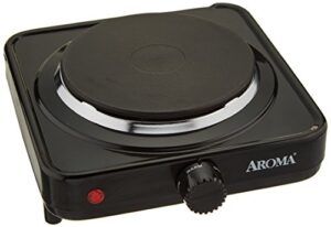 aroma housewares ahp-303 single burner hot plate, black