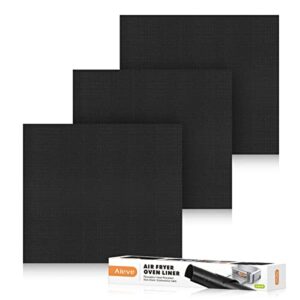aieve air fryer oven liners, 3 pack non-stick air fryer oven mat baking mat compatible with ninja foodi sp101 sp201 sp301 ninja air fry oven toaster oven microwave bottom of gas & electric oven