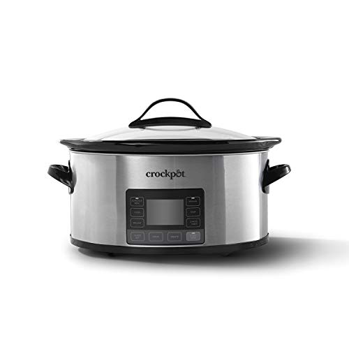 Crock-pot 2137020 MyTime Technology, 6-Quart Programmable Slow Cooker, Stainless Steel