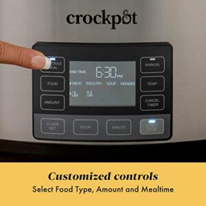 Crock-pot 2137020 MyTime Technology, 6-Quart Programmable Slow Cooker, Stainless Steel