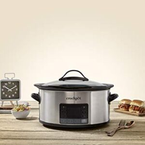 Crock-pot 2137020 MyTime Technology, 6-Quart Programmable Slow Cooker, Stainless Steel