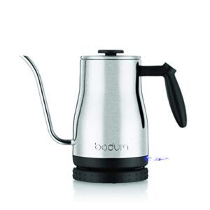 Bodum 11940-01US Bistro Gooseneck Electric Water Kettle, 34 Ounce, Black