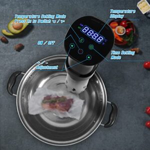 Sous Vide Machines, Sous Vide Cooker, Immersion Circulators, Precision Cooker, with Recipe,Temperature and Time Digital Display Control, 1000W