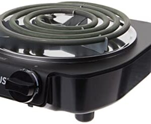 IMUSA USA Electric Single Burner, Black