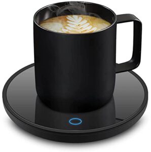 coffee mug warmer, candle warmer, smart coffee warmer with auto shut off for office desk, cup warmer with 2 temperature, electric beverage drink warmer for cocoa, tea, milk easter day gifts for family