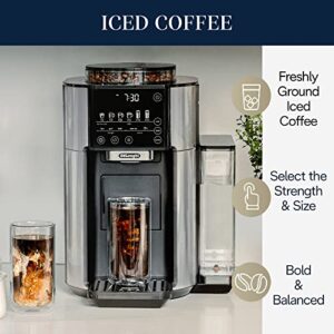 De'Longhi TrueBrew Drip Coffee Maker, Built in Grinder, Single Serve, 8 oz to 24 oz, Hot or Iced Coffee, Stainless, CAM51025MB