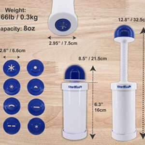 Churrera Churro Maker by StarBlue with FREE Recipe e-Book - Easy tool for Deep Fry churro in 8 difference shapes