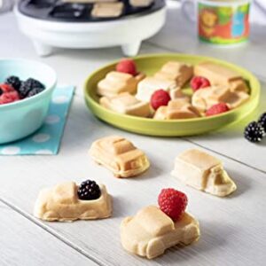 Car Mini Waffle Maker - Make 7 Fun, Different Race Cars, Trucks, and Automobile Vehicle Shaped Pancakes - Electric Non-Stick Pan Cake Kid's Waffler Iron, Great for Holiday Breakfast or Unique Gift