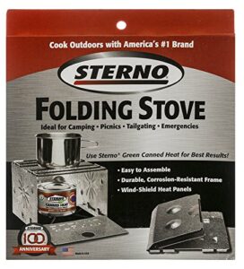 sterno single burner folding stove – 50002