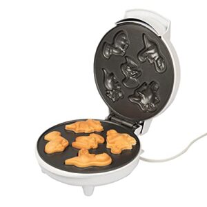 Dinosaur Mini Waffle Maker- 5 Different Shaped Dinos in Minutes - Make Fun Jurassic Breakfast for Kids and Adults with Cool Novelty Pancakes, Electric Non-Stick Waffler Iron, Fun Gift for Holiday