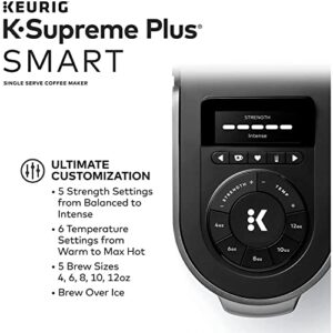 Keurig K-Supreme Plus SMART Coffee Maker, Single Serve K-Cup Pod Coffee Brewer, BREWID and MultiStream Technology, 78 Oz