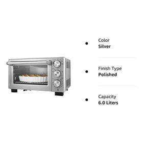 Oster Designed for Life 6-Slice Toaster Oven, Silver