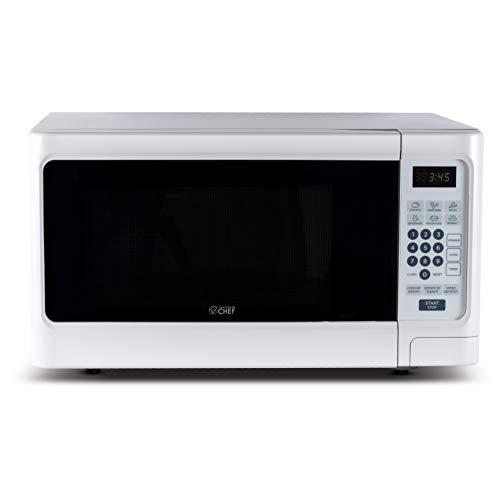 Commercial Chef Countertop Microwave, 1.1 Cubic feet, White