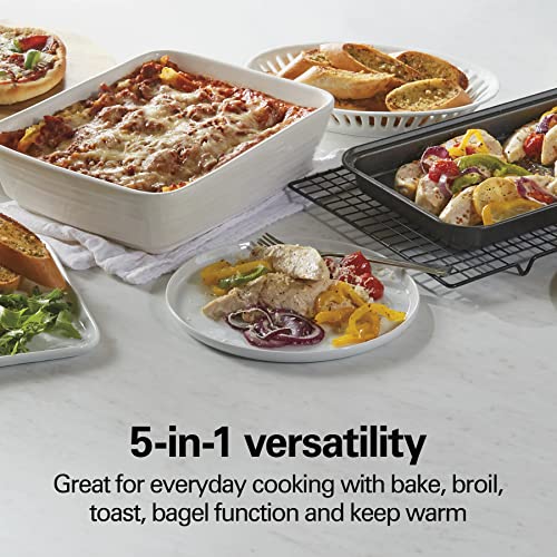 Hamilton Beach 4-Slice Countertop Toaster Oven with Bake Pan, Stainless Steel (31143)