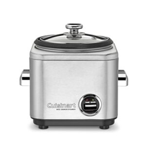 cuisinart crc-400 4 cup rice cooker, stainless steel exterior