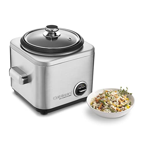 Cuisinart CRC-400 4 Cup Rice Cooker, Stainless Steel Exterior