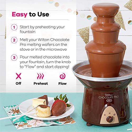 Wilton Chocolate Pro Chocolate Fountain and Fondue Fountain, 4 lb. Capacity