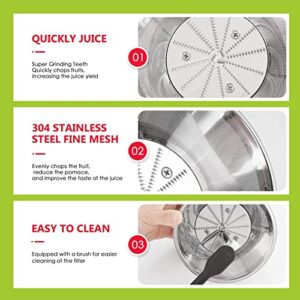 Juicer Machines,Juicer,Large 3 Inch Feed Chute Juicer for Whole Fruits and Vegetables,Faster Juicer with Dual Speed,Juice Residue Separation,Easy to Use/Clean,Anti-Drip