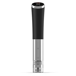 instant accu slim sous vide 800w precision cooker, immersion circulator, from the makers of instant pot, ultra-quiet fast-heating with big touchscreen accurate temperature and time control, waterproof