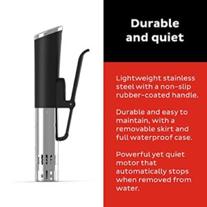 Instant Accu Slim Sous Vide 800W Precision Cooker, Immersion Circulator, From the Makers of Instant Pot, Ultra-Quiet Fast-Heating with Big Touchscreen Accurate Temperature and Time Control, Waterproof