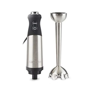 All-Clad Stainless Steel Immersion Blender, 600-Watts, Easy to Clean Detachable Shaft, Variable Speed Control Dial, Turbo Function, Hand Blender KZ750D42