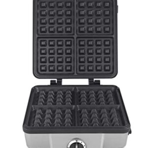 Cuisinart WAF-300P1 Belgian Waffle Maker with Pancake Plates, Brushed Stainless