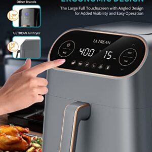 Ultrean Air Fryer, 9 Quart 6-in-1 Electric Hot XL Airfryer Oven Oilless Cooker, Large Family Size LCD Touch Control Panel and Nonstick Basket, ETL Certified, 1750W