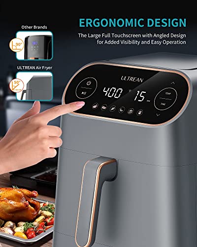 Ultrean Air Fryer, 9 Quart 6-in-1 Electric Hot XL Airfryer Oven Oilless Cooker, Large Family Size LCD Touch Control Panel and Nonstick Basket, ETL Certified, 1750W