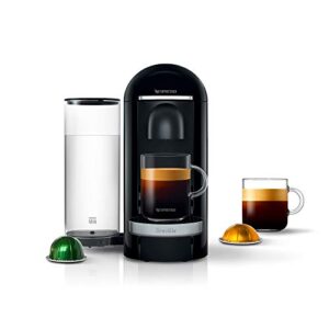 nespresso vertuoplus deluxe coffee and espresso machine by breville,8 ounces, black