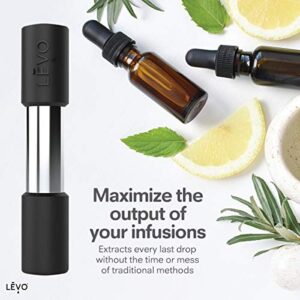 LĒVO Herb Press - Stainless Steel and Silicone Herb Press - Accessory for LĒVO I & LĒVO II - Extract Every Drop of Your LĒVO Herbal Infusions
