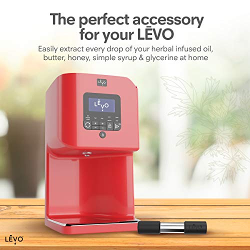LĒVO Herb Press - Stainless Steel and Silicone Herb Press - Accessory for LĒVO I & LĒVO II - Extract Every Drop of Your LĒVO Herbal Infusions