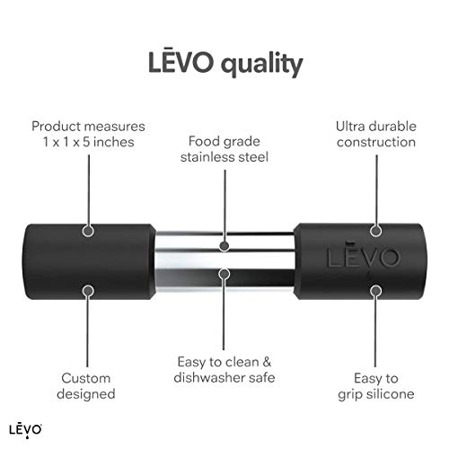 LĒVO Herb Press - Stainless Steel and Silicone Herb Press - Accessory for LĒVO I & LĒVO II - Extract Every Drop of Your LĒVO Herbal Infusions