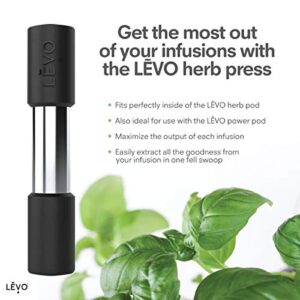 LĒVO Herb Press - Stainless Steel and Silicone Herb Press - Accessory for LĒVO I & LĒVO II - Extract Every Drop of Your LĒVO Herbal Infusions