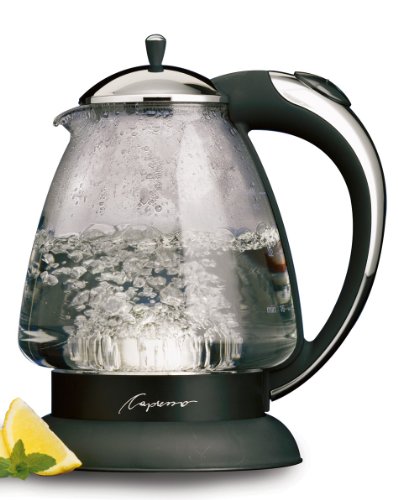 Capresso 259 Water Kettle, 10" x 8.25" x 6.25", Polished Chrome