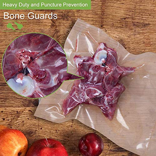 MakMeFre 200 Pint Size 6"x10" Vacuum Freezer Sealer Bags for Food, BPA Free, Heavy Duty Commercial Grade, Sous Vide Vaccume Safe,Vaccume Seal Pre-Cut Bag