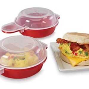 HORNO Easy Microwave Egg Cooker/Poacher,Set of 2
