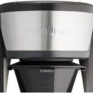 BUNN Heat N Brew Programmable Coffee Maker, 10 cup, Stainless Steel