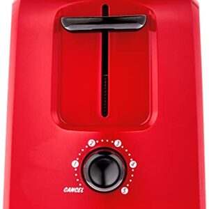 Disney DCM-21 Mickey Mouse 2 Slice Toaster, Red/Black, 1