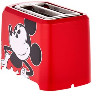 Disney DCM-21 Mickey Mouse 2 Slice Toaster, Red/Black, 1