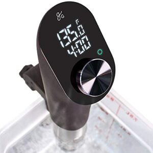 greater goods kitchen sous vide – a powerful precision cooking machine at 1100 watts; ultra quiet immersion circulator with a brushless motor (onyx black)