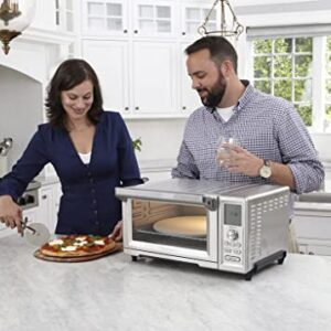 Cuisinart TOB-260N1 Chef's Convection Toaster Oven, 20.87"(L) x 16.93"(W) x 11.42"(H), Stainless Steel