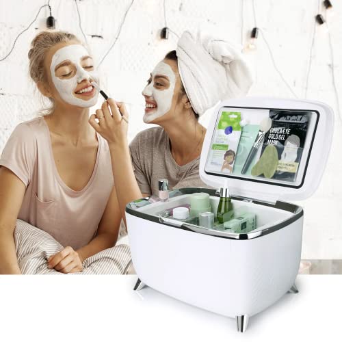 PERSONAL CHILLER Mini Skincare Fridge 6 Liter, Portable Cosmetic Fridge, Low Noise Small Refrigerator for Beauty Products, Beverage, Home, Bedroom, Dorm, Office