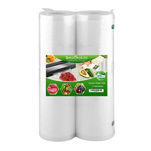 SurpOxyLoc 2 Pack 11x50 Vacuum Sealer Bags Rolls with BPA Free,Heavy Duty,Great for Sous Vide and Vac Seal storage