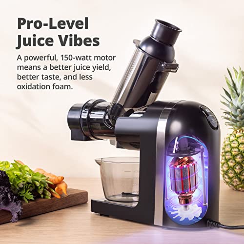 Greater Goods Slow Masticating Juicer - A Powerful, Low-Key, Easy to Clean Cold Press Juicer | A Juice Extractor for the Healthiest, Most Delicious Fruit and Vegetable Juices | Designed in St. Louis