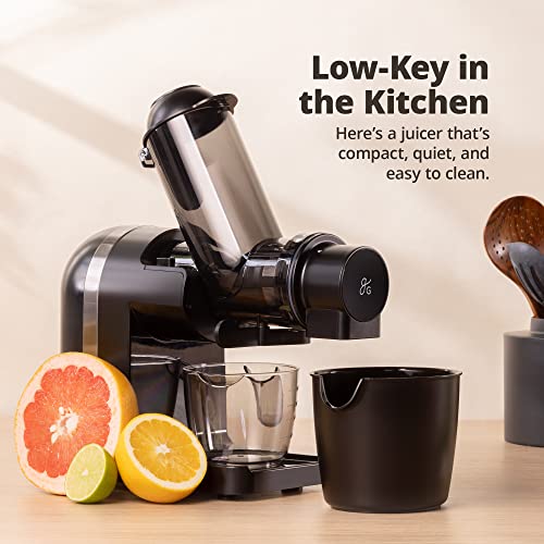 Greater Goods Slow Masticating Juicer - A Powerful, Low-Key, Easy to Clean Cold Press Juicer | A Juice Extractor for the Healthiest, Most Delicious Fruit and Vegetable Juices | Designed in St. Louis