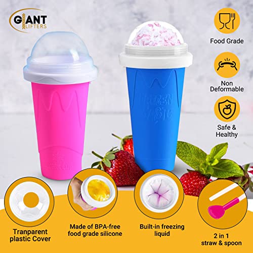 slushy maker slushy maker cup slushie cup slushie maker slushie maker cup ez slushy cup slushie cups maker cup slushy cups slushy freeze cup slush cup squeeze slushing cup slushy cup maker (Pink)