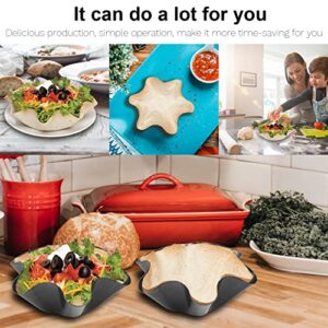 RUVINCE Tortilla Maker Nonstick Taco Shell Maker Salad Bowl Set of 4 Pack Perfect Taco Pan