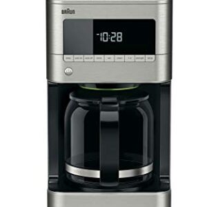 Braun KF7170SI BrewSense Drip Coffeemaker, 12 cup, Stainless Steel