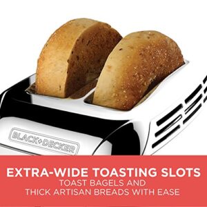 BLACK+DECKER TR3500SD Rapid Toast 2-Slice Toaster, Stainless Steel