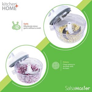 Salsa Master Salsa Maker, Food Chopper, Mixer and Blender - As Seen On TV Manual Food Processor